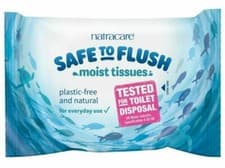 Image of Natracare Safe to Flush Moist Tissues 30s (Pack of 16)