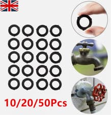 Image of 10-50X Rubber Hose Pipe Washers Garden faucet Tabs Seals Washer Self Locking UK