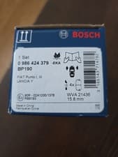 Image of BOSCH 0986424379 Brake Pad Set For Disc Front Fits Fiat Punto Seicento / 600