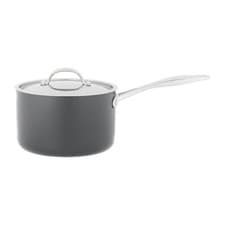 Image of STELLAR 6000 HARD ANODISED NON STICK 18CM SAUCEPAN & LID 2.9LTR S606
