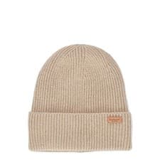 Image of Barbour Amble Beanie Hat White Pepper