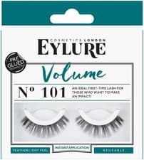 Image of EYLURE VOLUME PRE-GLUED FALSE EYE LASHES - BLACK 101