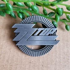 Image of ZZ Top Metal Pin badge - 1970s Blues Rock Band Logo Metal Lapel pin gift