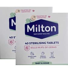 Image of Milton Sterilising Tablets 40 Tablets 2 x 160g