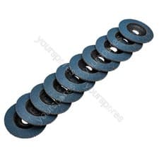 Image of Draper Zirconium Oxide Flap Discs, 115 x 22.23mm, 60 Grit (Pack of 10)