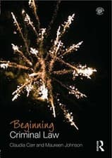 Image of Beginning Criminal Law (Beginning the Law), Carr, Johnson 9780415690676 New..