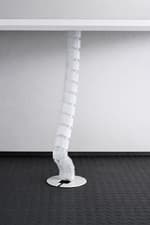 Image of CMS Ergo Cable Management Spine 910mm – Clear – Weighted Base – Desk Cable Tidy