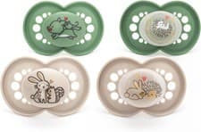 Image of MAM Original Day & Night Soothers | 6-18 Months | 4 Pack | Includes 2X Glow i...