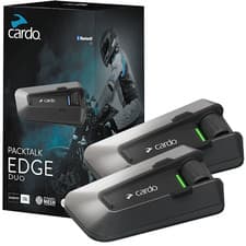 Image of Cardo Packtalk Edge Motorcycle Mesh Bluetooth Intercom Dual Pack Pair