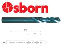 Image of 8mm STUB DRILL BIT HSS 79mm x 37mm DIN1897 EUROPA TOOL OSBORN 8206010800 P265