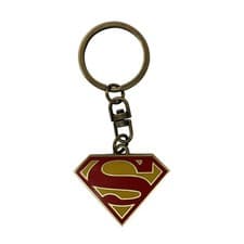 Image of Genuine DC Comics Superman Logo Keyring Metal Keychain Fob Gift Clark Kent