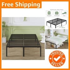Image of Luxurious Super King Bed Frame 180x200cm with Rounded Corner Legs - Noise Free