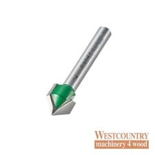 Image of Trend C044X1/4TC CraftPro Chamfer V Groove Router Cutter 45 Deg x 12.7mm Dia x 1