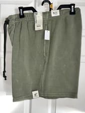 Image of NEW MENS 3XL 48-50" SWEAT JOGGER 6" INSEAM SHORTS NO BOUNDARIES GYM PANTS GREEN
