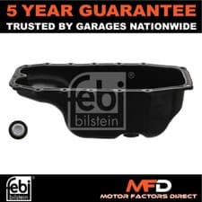 Image of Fits Combo Corsa Astra Bipper Doblo 500 Fiorino Panda Nemo Febi Oil Sump