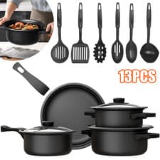 Image of 13PCS Non Stick Saucepan Cookware Set Cooking Pot Frying Pan Set With Lids