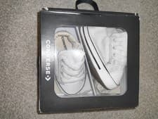 Image of New In Box First Size Baby All Star White Converse Size UK 2 Baby Trainers