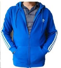 Image of Adidas Originals Men's Full Zipped Trefoil  Hoodie Hooded Sweatshirt