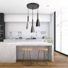 Image of 3 Way Pendant Lamp Ceiling Light Retro Energy Saving Hanging Light Dinging Room