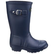 Image of Cotswold Buckingham navy kid's pvc wellington boot