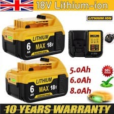 Image of PACK For DeWalt Battery 18V 5.0ah Li-ion XR Slide DCB182 DCB184 DCB200 DCF887