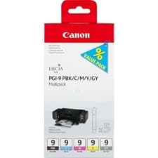 Image of Canon PGI-9 PBK/C/M/Y/GY 5 Ink Cartridge Multipack