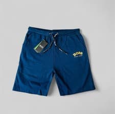 Image of HUGO BOSS GOLD LOGO SWEAT SHORTS FOR MENS