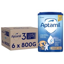 Image of 6 x 800g Aptamil 3 Toddler Milk Suitable For Ages 1+ Year Formula