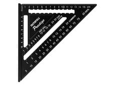 Image of Faithfull 180mm Quick Roofing Square Black Aluminium Metric FAICSQ7MCNC