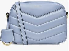 Image of Radley London Gordon Road Mini Ziptop Quilted CrossbodyH7459455  Smoke Blue
