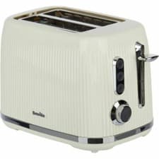 Image of Breville VTR003 Bold 2 Slice Toaster - Cream and Silver