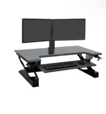 Image of NEW Ergotron WorkFit-TL Sit-Stand Desktop Tabletop Workstation Black 33-406-085
