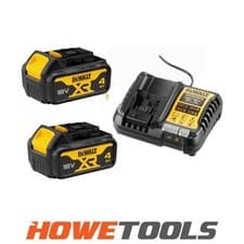 Image of DEWALT DCB182/DCB1104 2x4Ah 18v Charger & battery pack