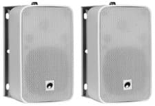 Image of Pair of 4" Installation Wall Speakers, IP65, 40W RMS, White - ODP-204W
