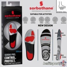 Image of SORBOTHANE PRO ORTHOTIC INSOLES PRONATION SHOCK FOOT PAIN RUN GEL SHOE INSERTS