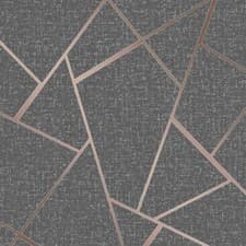 Image of Geometric Wallpaper Metallic Smooth Textured Apex Triangles Trellis Diamonds