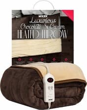 Image of Heated Throw Electric Over Blanket Digital Control Large Washable Fleece Timer