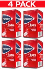 Image of PanadoI Extra SOLUBLE | 4 x 24 (=96) Effervescent Tablets | Dissolve in water