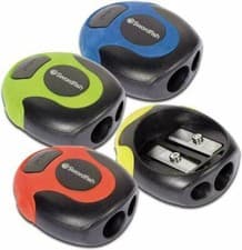 Image of Swordfish Twin Soft Grip Pencil Sharpener (40289)