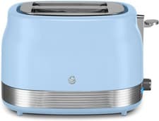 Image of SWAN ST19028BLU RETRO 2 SLICE TOASTER IN BLUE