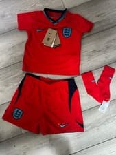 Image of Nike England Shorts Set 2022 Away Kit Infant 12-18 Months RRP £50.00