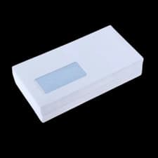 Image of DL ENVELOPES WITH WINDOW WHITE SELF SEAL 80GSM