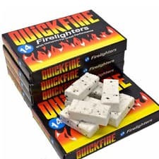 Image of Quickfire Firelighters With Hotspots Smokeless Burners Fire Fuel Long Burning