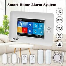 Image of Wireless Wifi Home Burglar Security Alarm System Kit with APP Alert Touch Screen