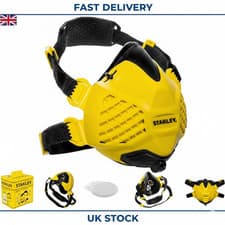 Image of Dust Mask, Reusable Respirator Mask with Face-Fit-Check Technology & Maximum 99.