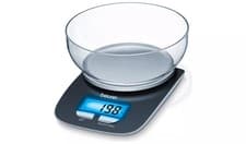 Image of Beurer KS25 Electronic Kitchen Scale With Bowl - Black