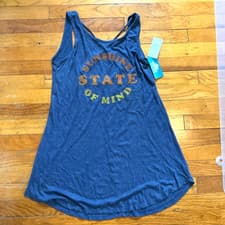 Image of Sunshine State of Mind Large Tank Top Womens Blue Pullover Sleeveless Strappy