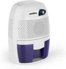 Image of Senelux 500 ml Mini Dehumidifier – Anti-Spill, Quiet, Portable, White, Moisture