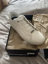 Image of Hugo Boss Gary Trainer In Grained Leather Size 42 (UK8) RRP £389