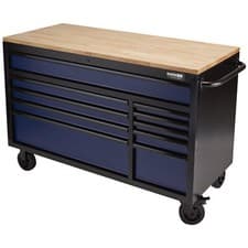 Image of BUNKER® 08237 Workbench 10 Drawer Roller Tool Cabinet 56" Blue